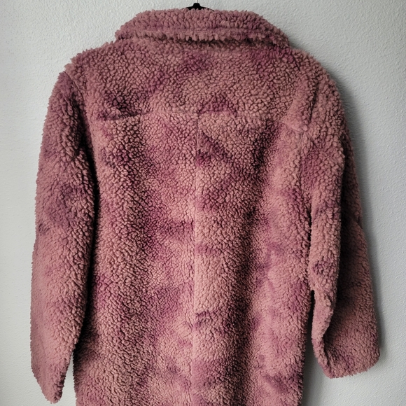 NWT Lululemon lab Textured Fleece Coat, Size 8, Diamond Dye Dusty Bronze Pelt - Picture 8 of 11
